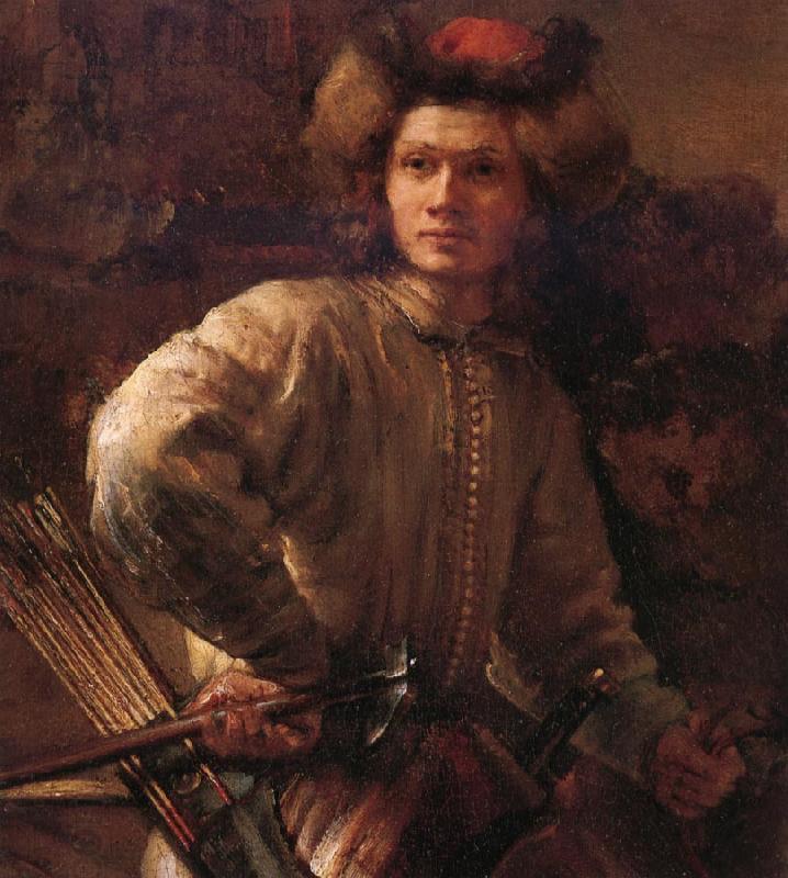 Rembrandt van rijn Details of  The polish rider China oil painting art